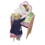 Masuta de toaleta Fairy cu scaunel  din lemn MDF Liberty House Toys OnlyToys Masuta de toaleta Fairy cu scaunel  din lemn MDF Liberty House Toys OnlyToys